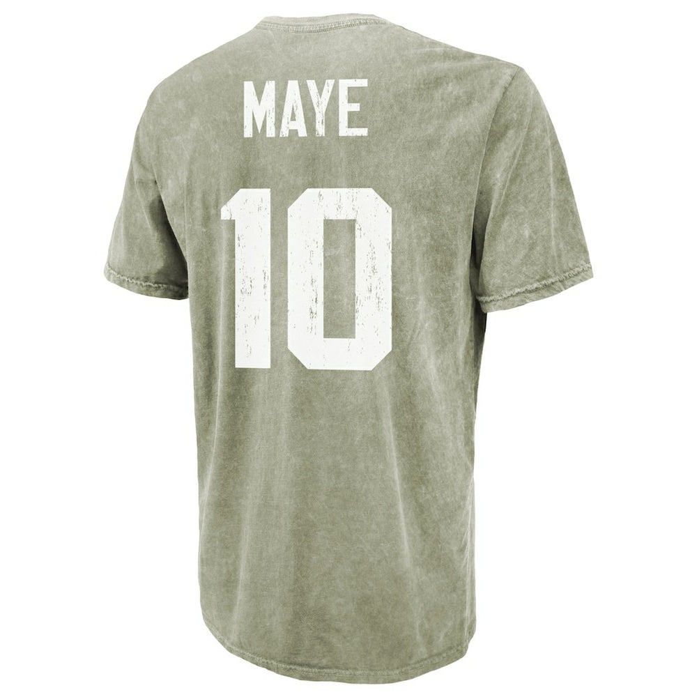 New England Patriots Drake Maye  Majestic Threads Mineral Wash Name & Number T-Shirt | NFL Sale