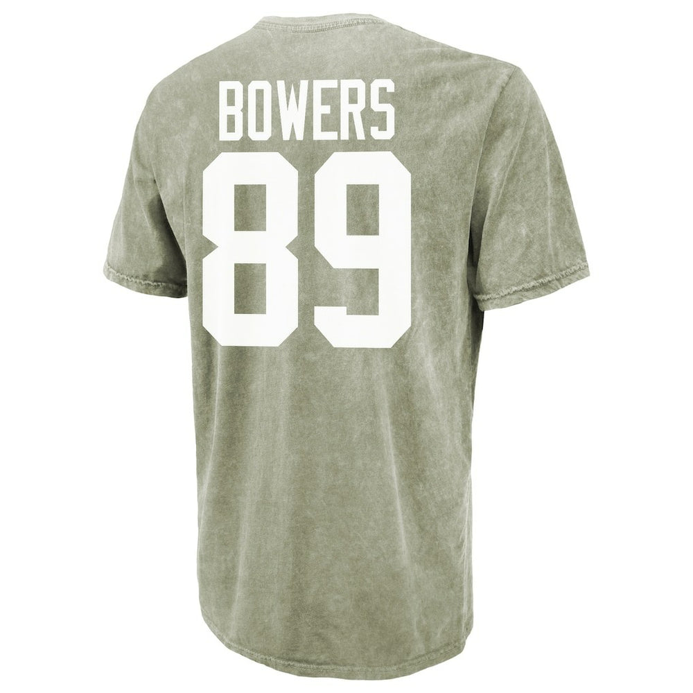 Las Vegas Raiders Brock Bowers  Majestic Threads Mineral Wash Name & Number T-Shirt | NFL Online