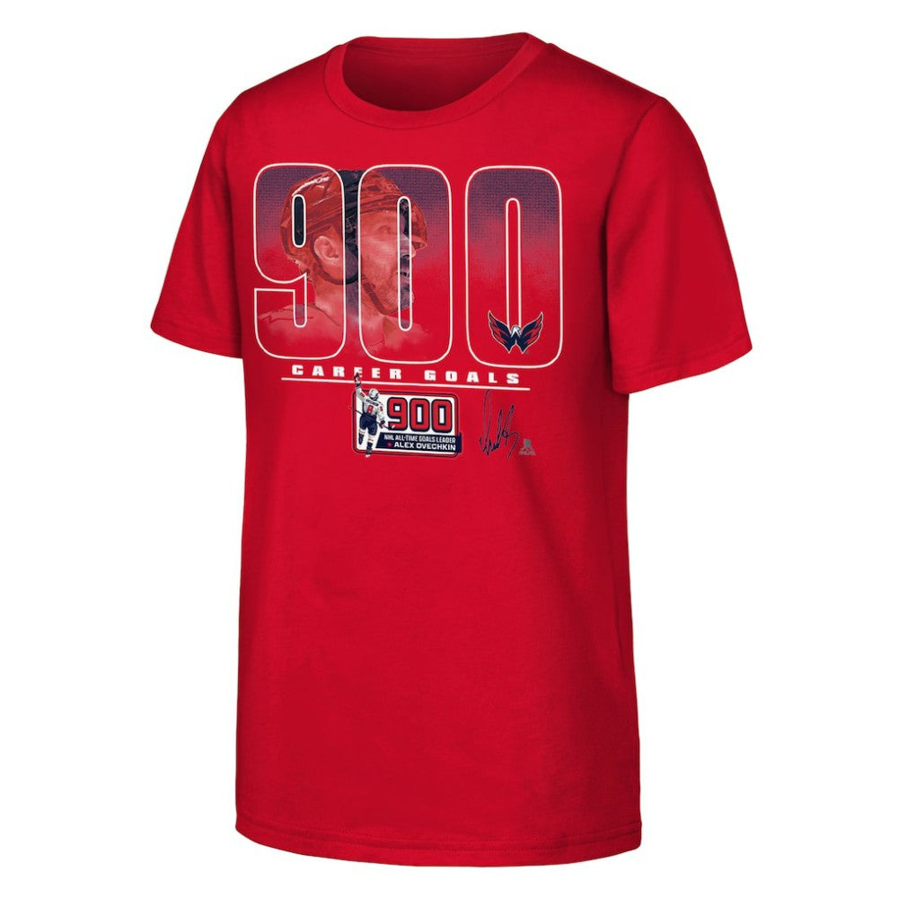 Alexander Ovechkin Washington Capitals Fanatics Youth 900th Career Goal T-Shirt -  NHL T-shirts