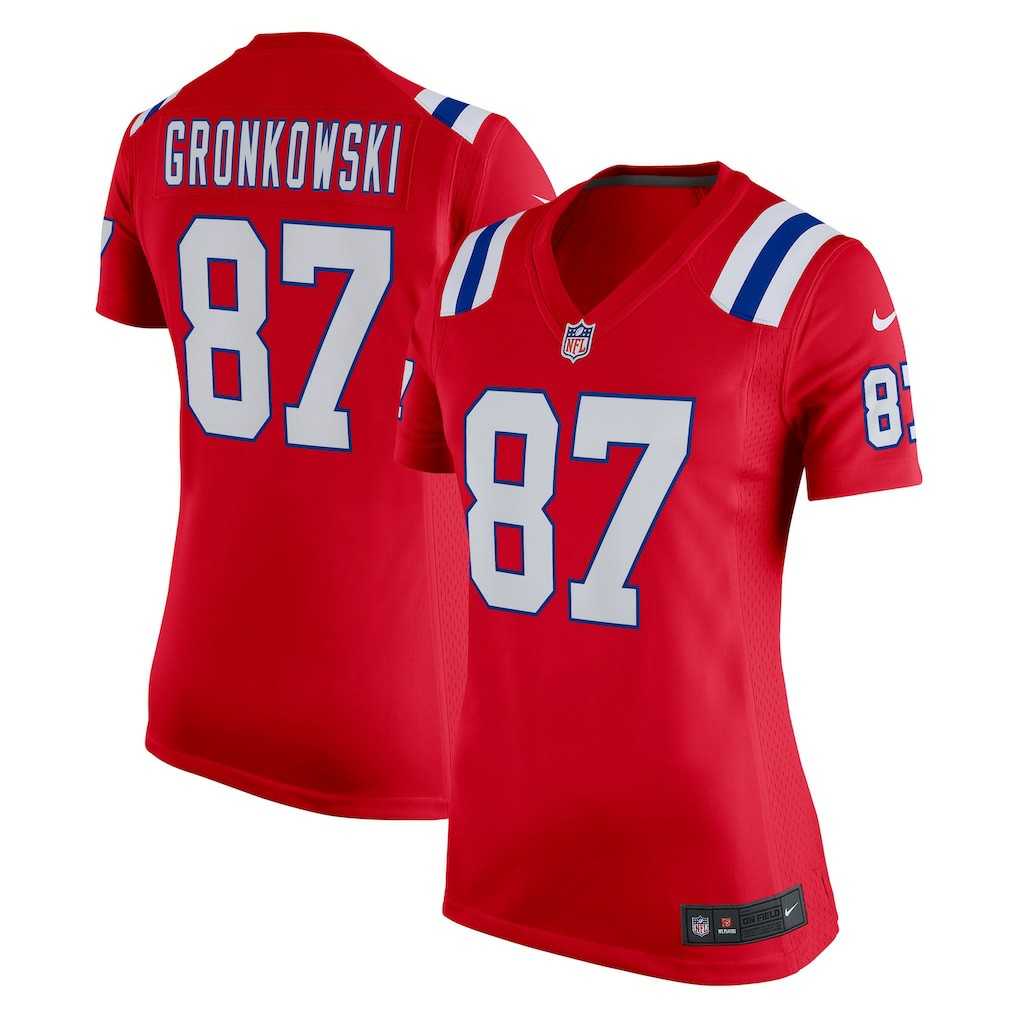 New England Patriots Rob Gronkowski  Women's Alternate Retired Player Game Jersey | NFL Outlet