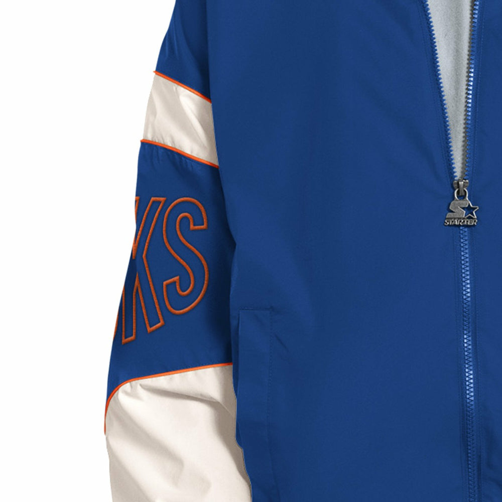 Royal New York Knicks Starter The Gust Full-Zip Hooded Jacket | NBA