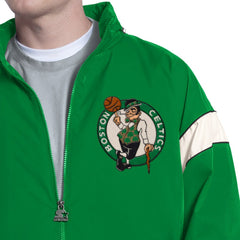 Green Boston Celtics Starter The Gust Full-Zip Hooded Jacket | NBA