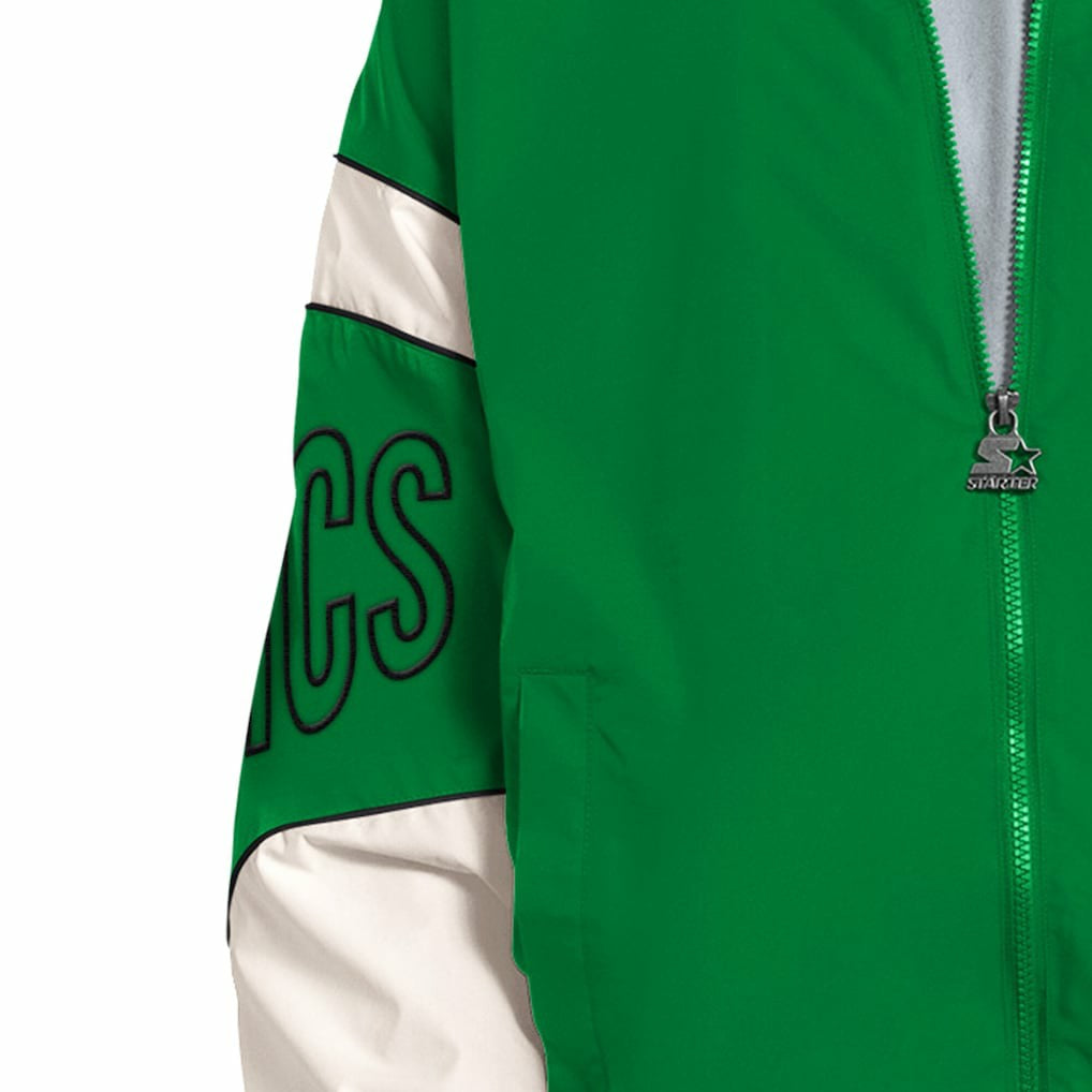 Green Boston Celtics Starter The Gust Full-Zip Hooded Jacket | NBA
