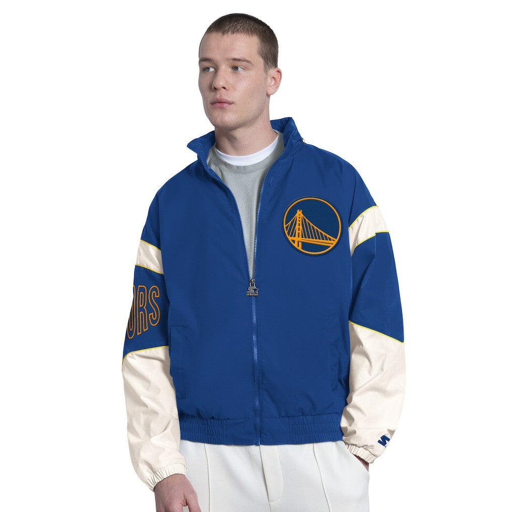 Royal Golden State Warriors Starter The Gust Full-Zip Hooded Jacket sale | NBA