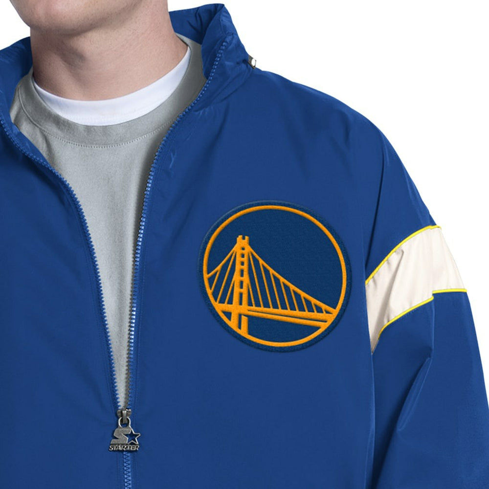 Royal Golden State Warriors Starter The Gust Full-Zip Hooded Jacket sale | NBA