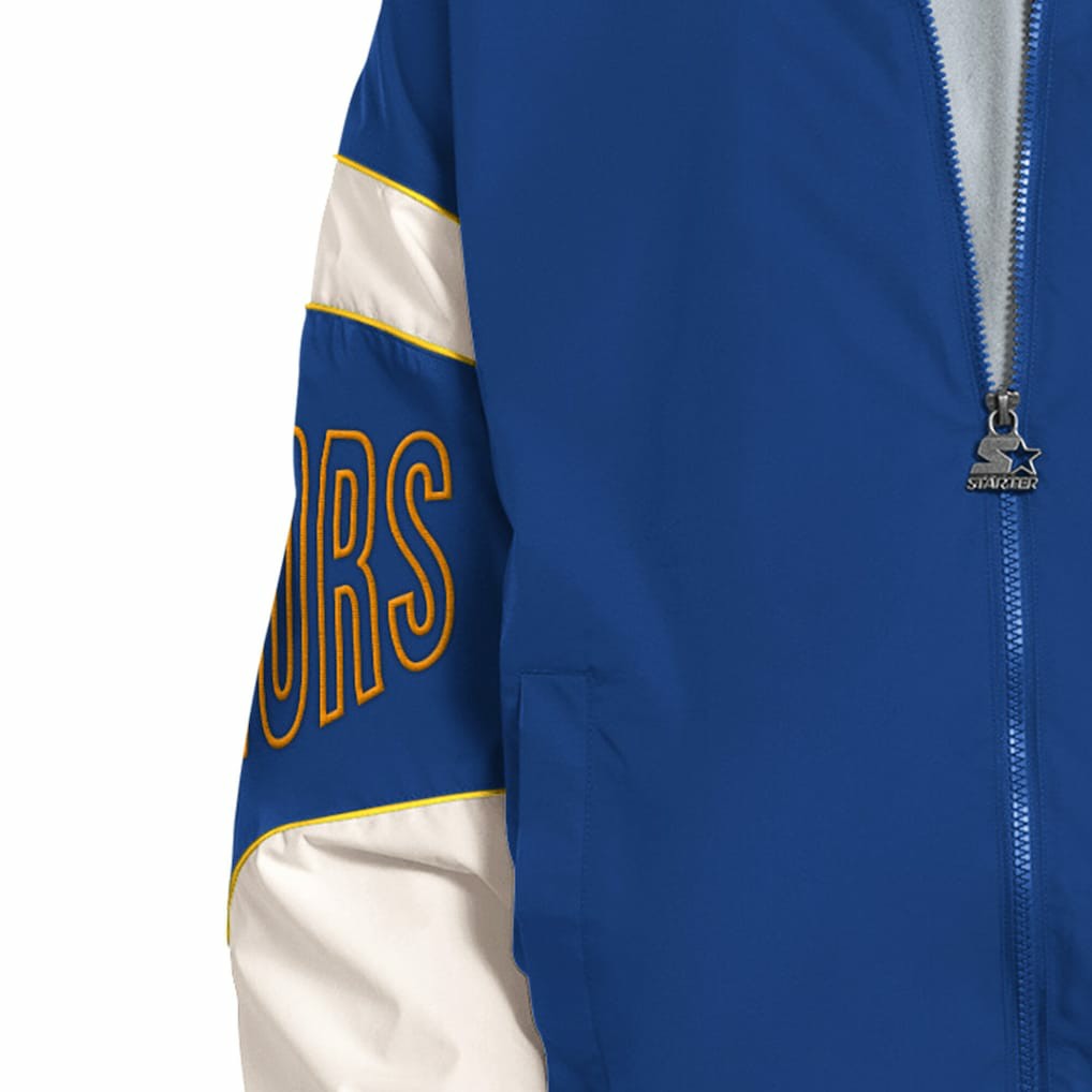 Royal Golden State Warriors Starter The Gust Full-Zip Hooded Jacket sale | NBA