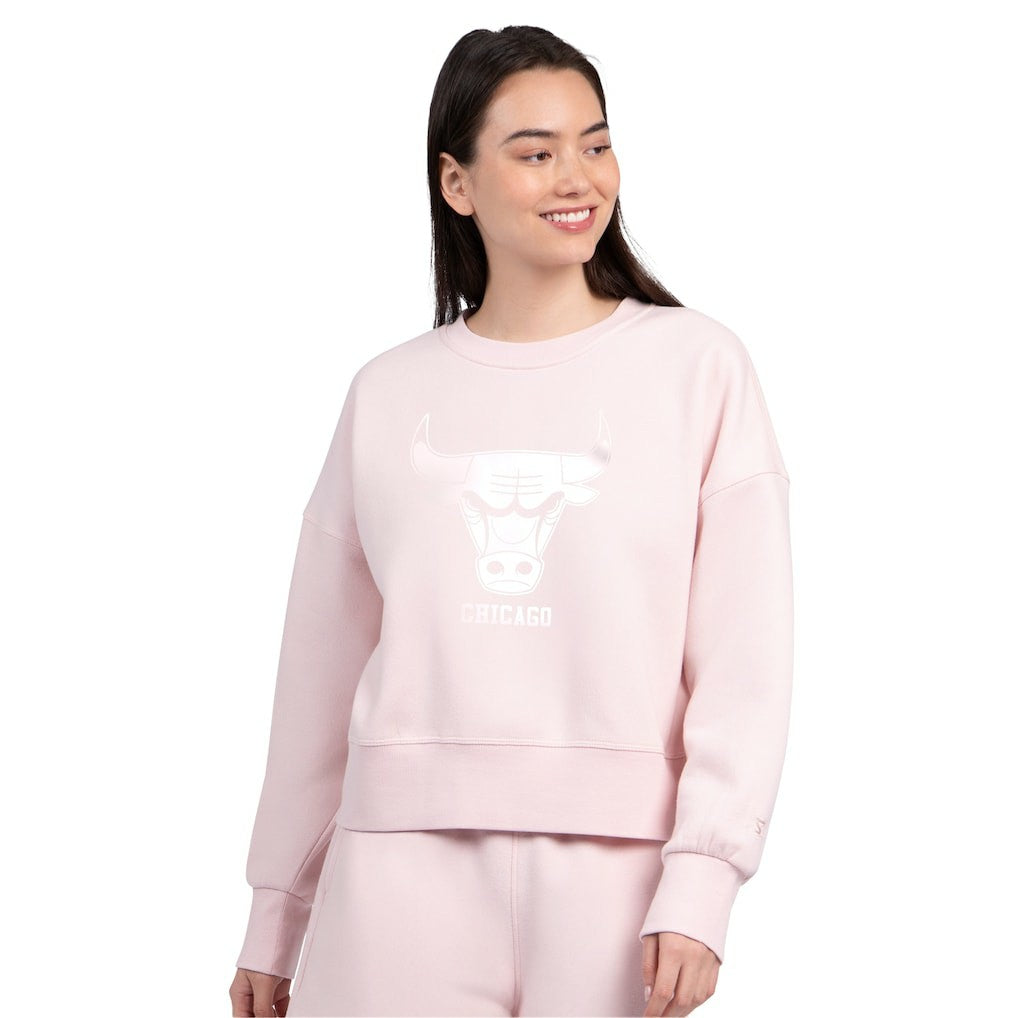Light Pink Chicago Bulls Starter Women's Pastel Boxy Sweatshirt | NBA