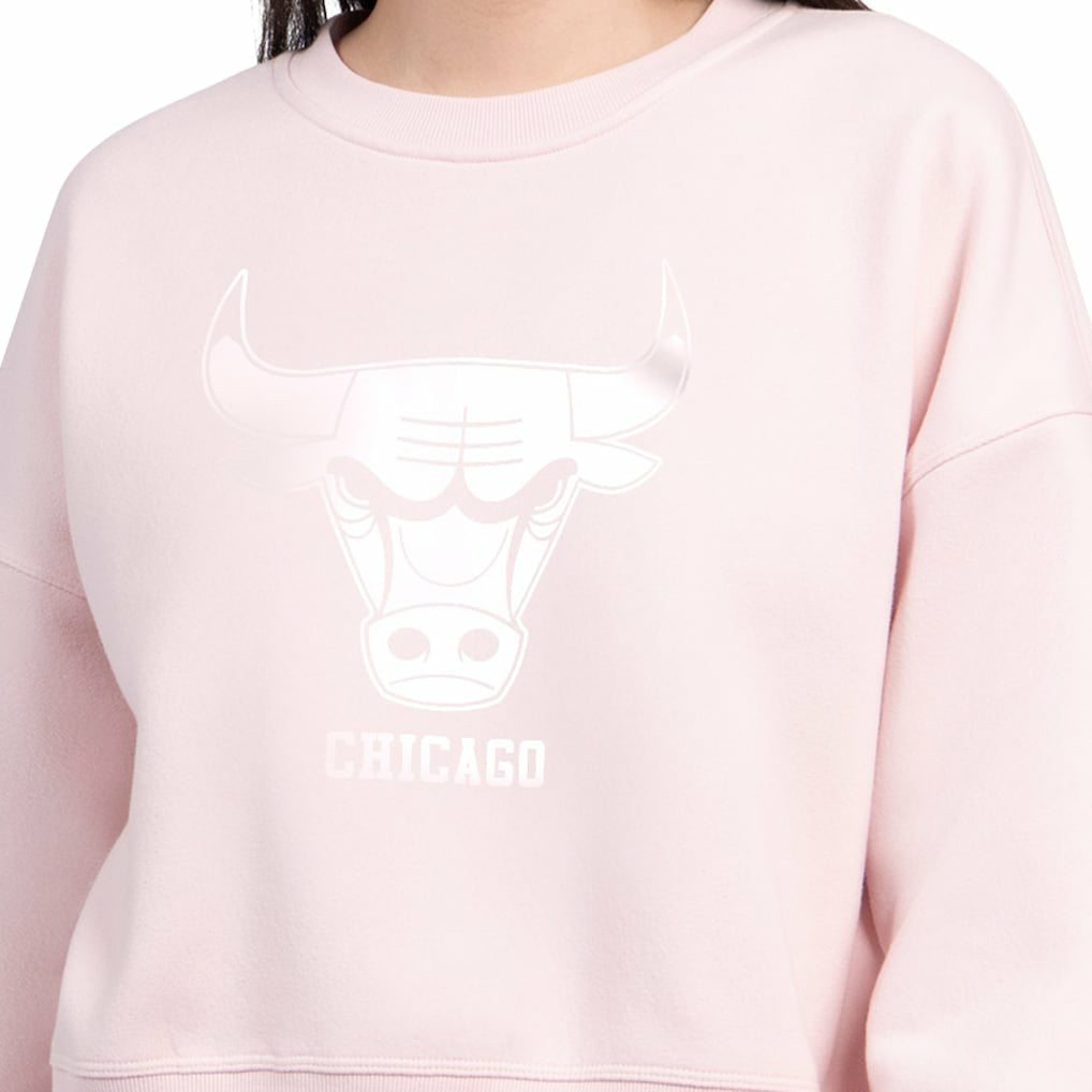 Light Pink Chicago Bulls Starter Women's Pastel Boxy Sweatshirt | NBA