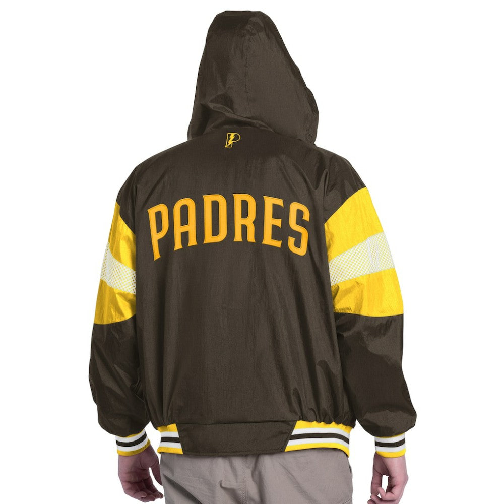 San Diego Padres Pro Player Legacy Lightweight Full-Zip Hooded Jacket - MLB Jackets