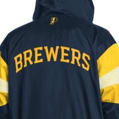 Milwaukee Brewers Pro Player Legacy Lightweight Full-Zip Hooded Jacket - MLB Jackets