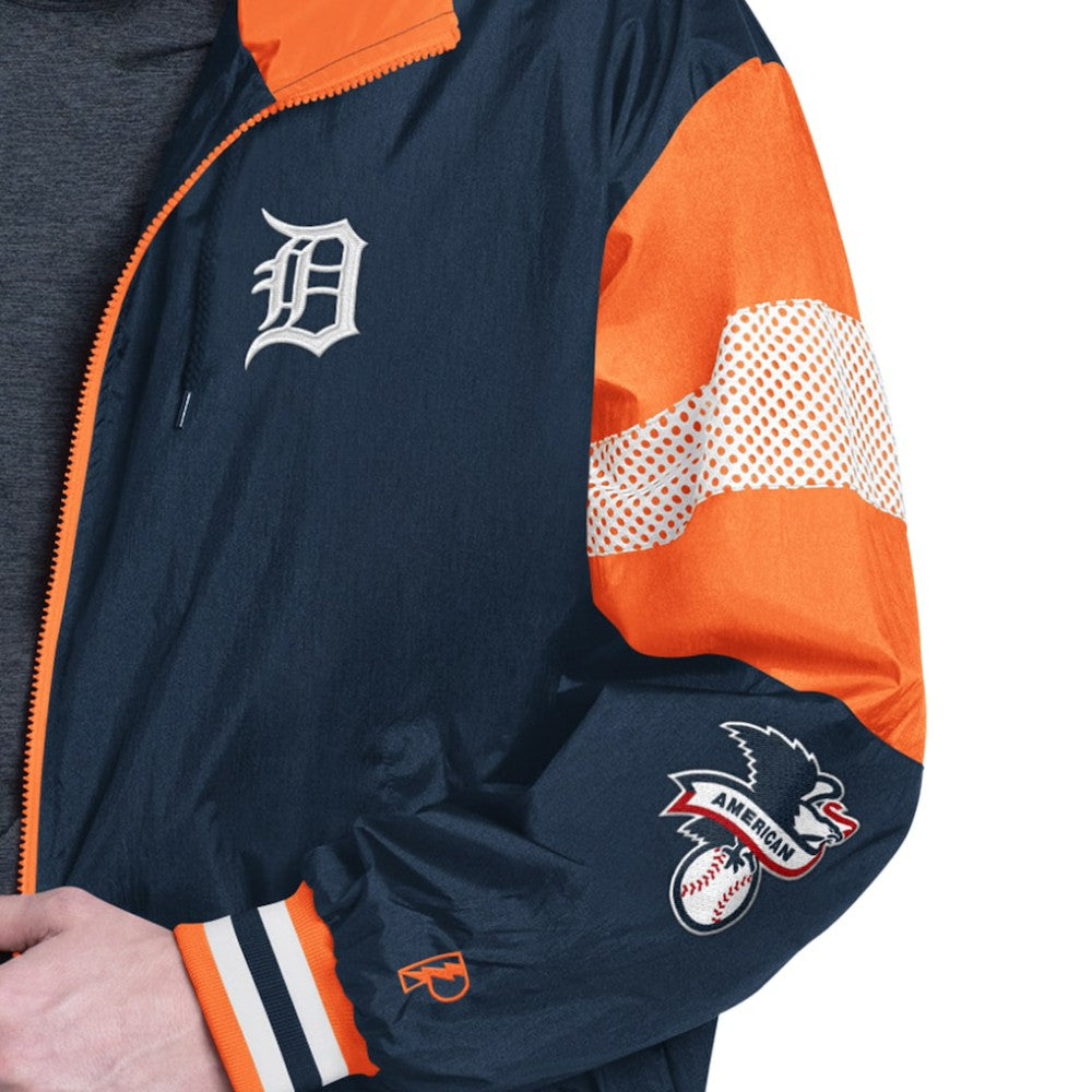 Detroit Tigers Pro Player Legacy Lightweight Full-Zip Hooded Jacket - MLB Jackets