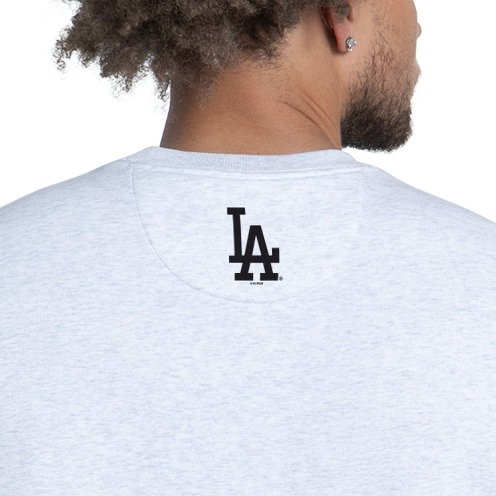 Los Angeles Dodgers Starter Face of Ice Blue French Terry Sweatshirt - MLB Sweatshirts