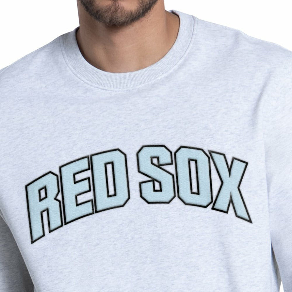 Boston Red Sox Starter Face of Ice Blue French Terry Sweatshirt - MLB Sweatshirts