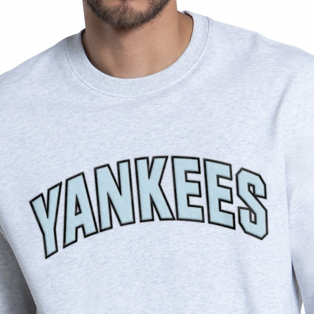 New York Yankees Starter Face of Ice Blue French Terry Sweatshirt - MLB Sweatshirts