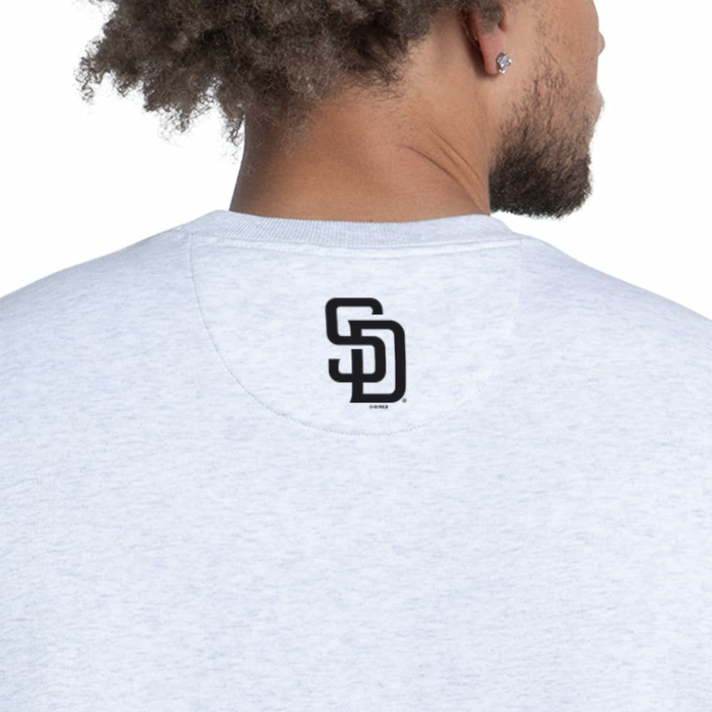 San Diego Padres Starter Face of Ice Blue French Terry Sweatshirt - MLB Sweatshirts