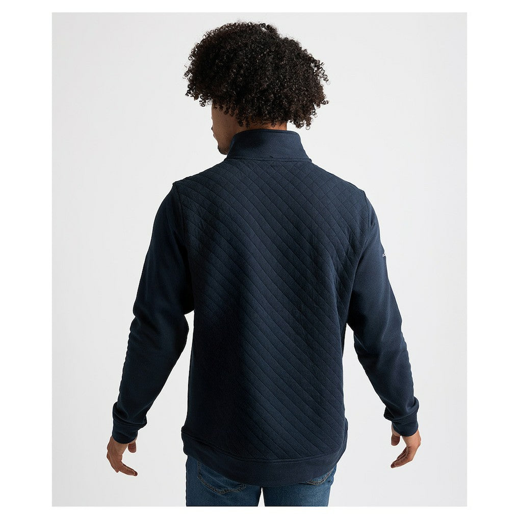 New England Patriots Charles River x  Franconia Quilted Quarter-Zip Sweatshirt | NFL Outlet