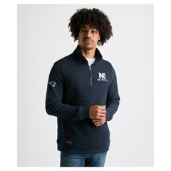 New England Patriots Charles River x  Franconia Quilted Quarter-Zip Sweatshirt | NFL Outlet