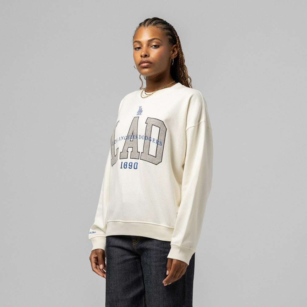 Los Angeles Dodgers Mitchell & Ness Women's Premium Crewneck Sweatshirt - MLB Sweatshirts