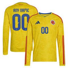 Colombia National Team FIFA x World Cup 2026 Home Replica Long Sleeve Custom Jersey