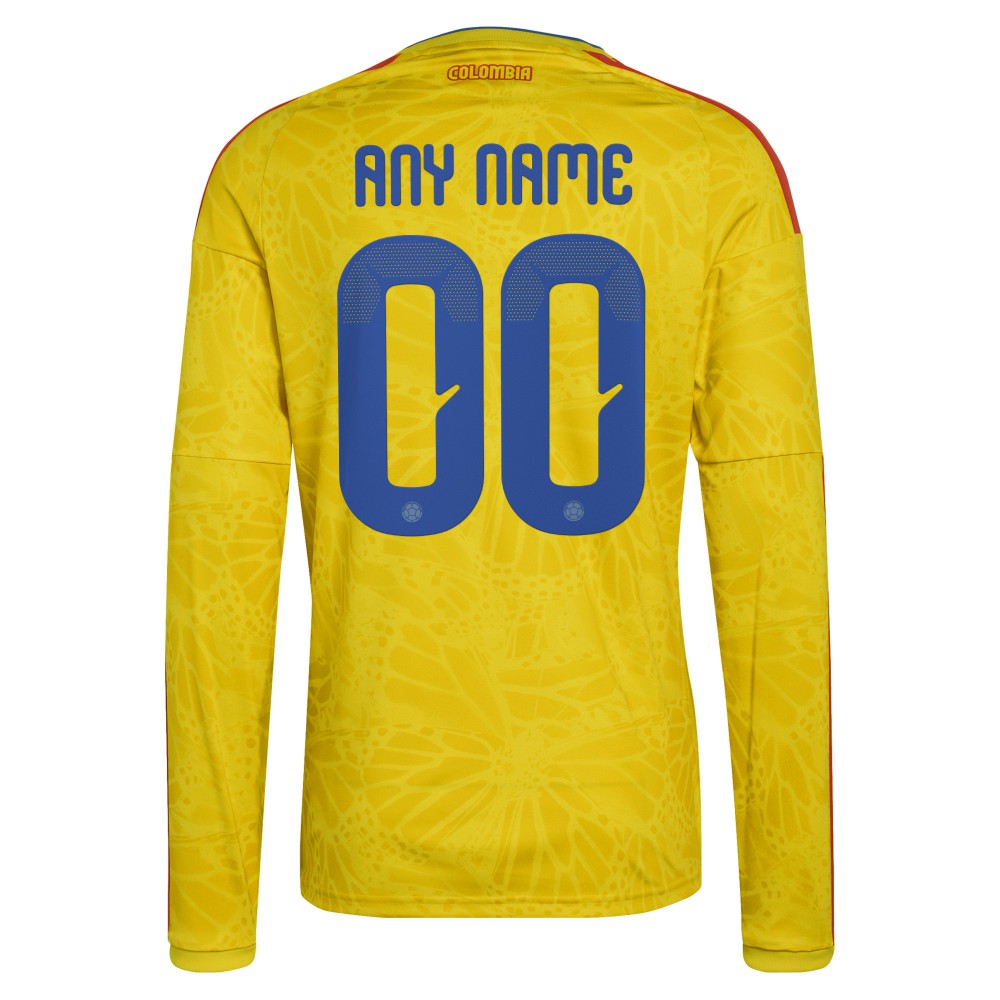 Colombia National Team FIFA x World Cup 2026 Home Replica Long Sleeve Custom Jersey for sale - Yellow