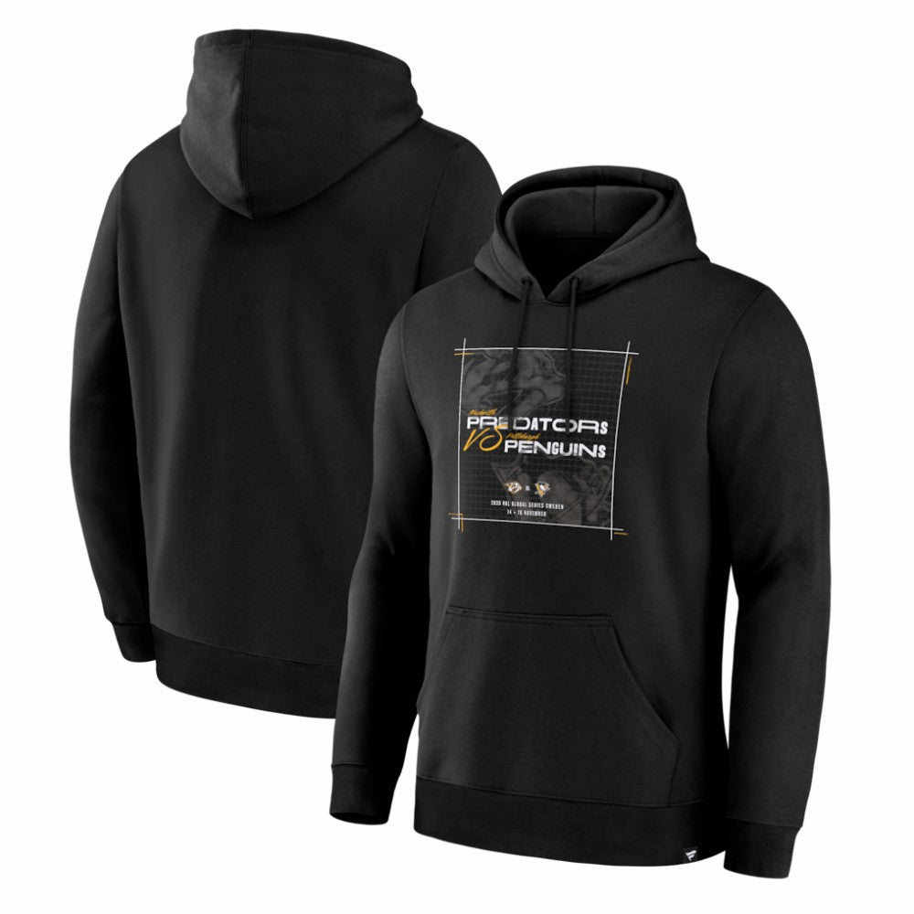 Nashville Predators vs. Pittsburgh Penguins 2025 NHL Global Series Matchup Legacy Hoodie -  NHL Hoodies