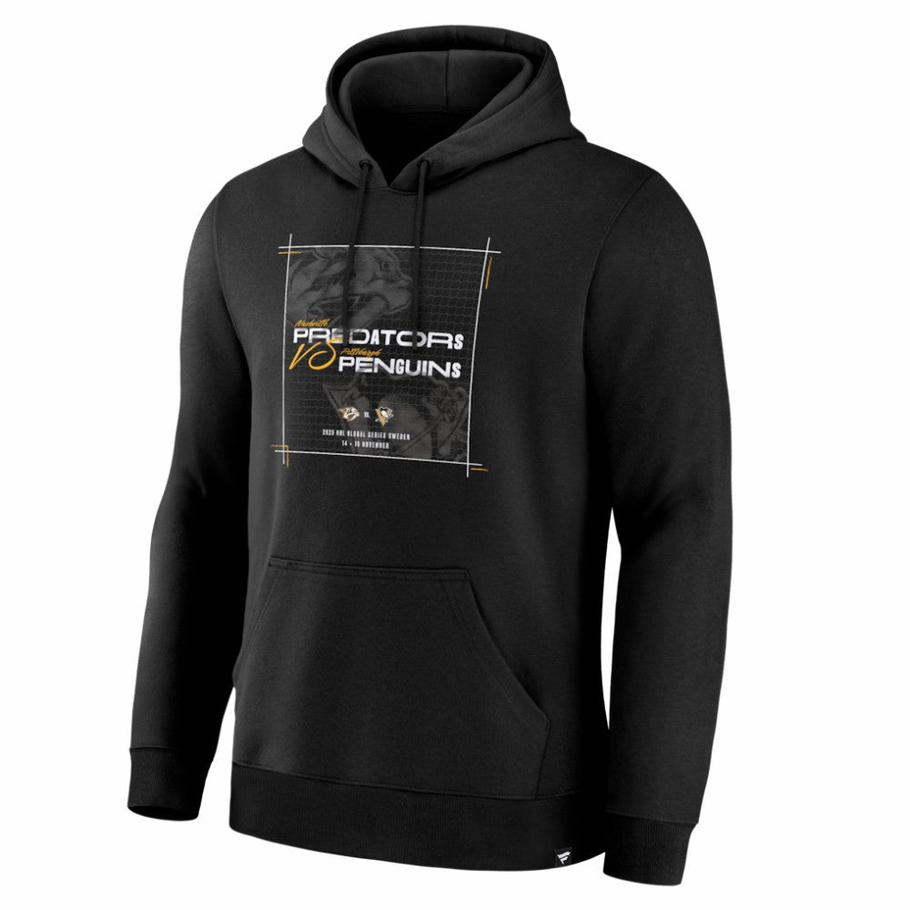 Nashville Predators vs. Pittsburgh Penguins 2025 NHL Global Series Matchup Legacy Hoodie -  NHL Hoodies
