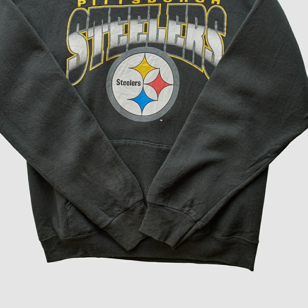 Pittsburgh Steelers 90s Hooded Pullover Sweatshirt | NFL Outlet