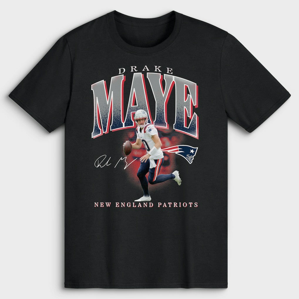 New England Patriots Drake Maye  Big & Tall Player Hype T-Shirt | NFL Sale