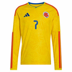 Luis Diaz Colombia National Team 2026 Home Replica Long Sleeve Jersey