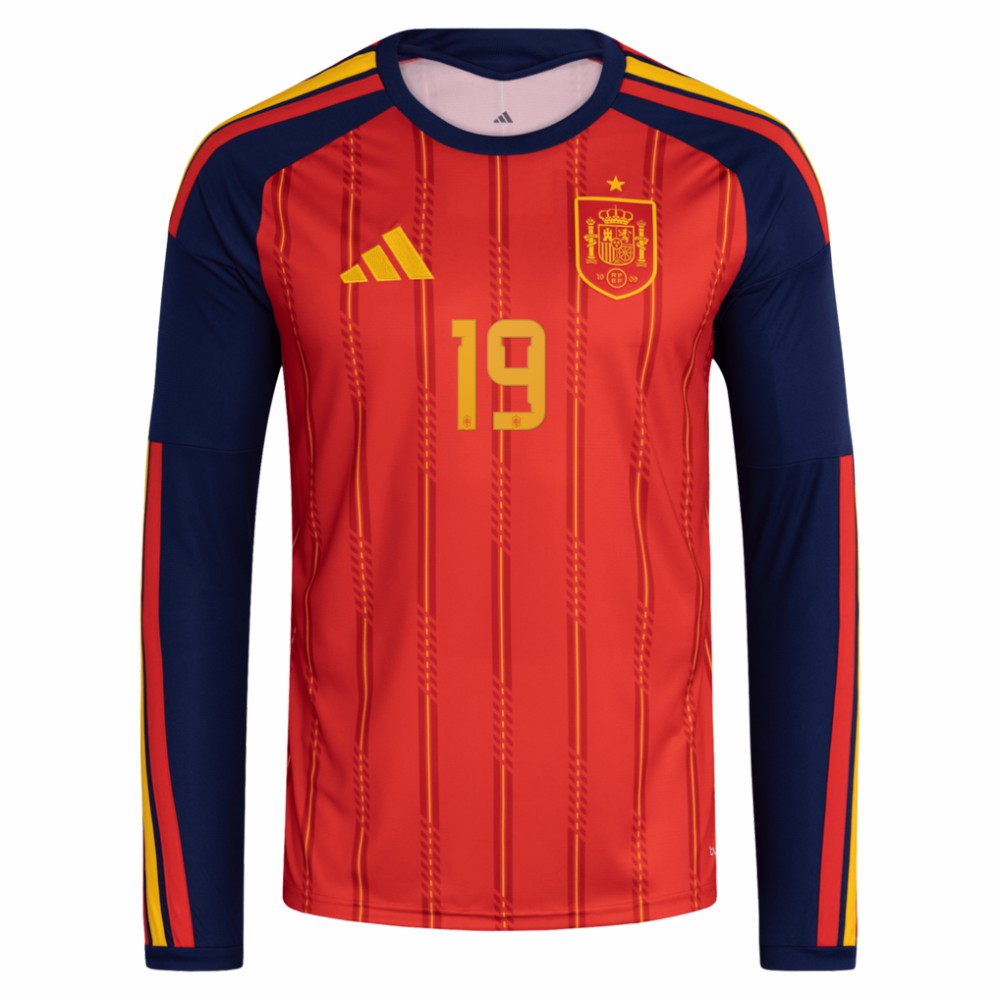 Lamine Yamal Spain National Team 2026 Home Replica Long Sleeve Jersey