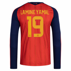 Lamine Yamal Spain National Team 2026 Home Replica Long Sleeve Jersey
