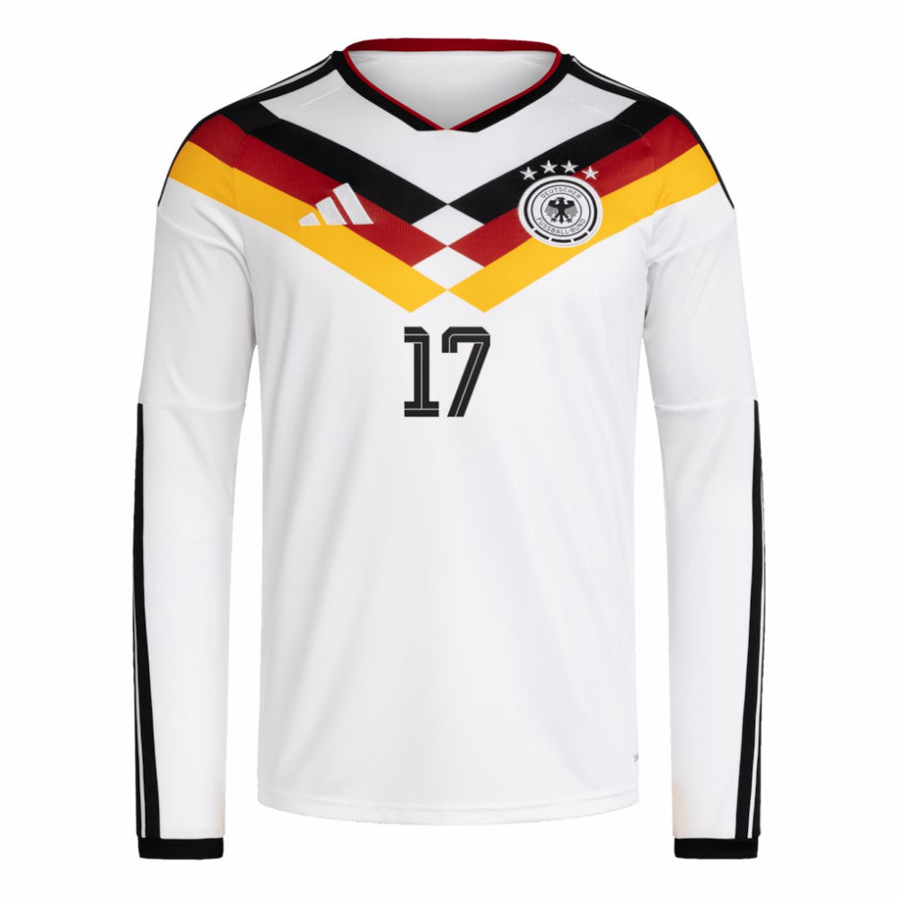 Florian Wirtz Germany National Team 2026 Home Replica Long Sleeve Jersey