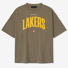 Heather Gray Los Angeles Lakers Fear of God x NBA Unisex 90's T-Shirt | NBA