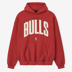 Red Chicago Bulls Fear of God x NBA Unisex 90's Hoodie | NBA
