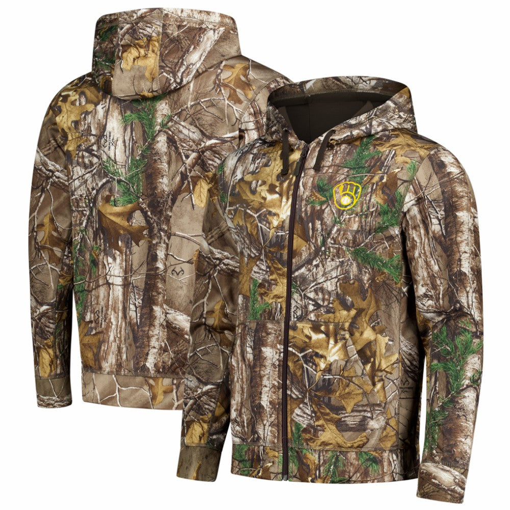 Milwaukee Brewers Dunbrooke Trophy Realtree Full-Zip Hoodie - MLB Hoodies