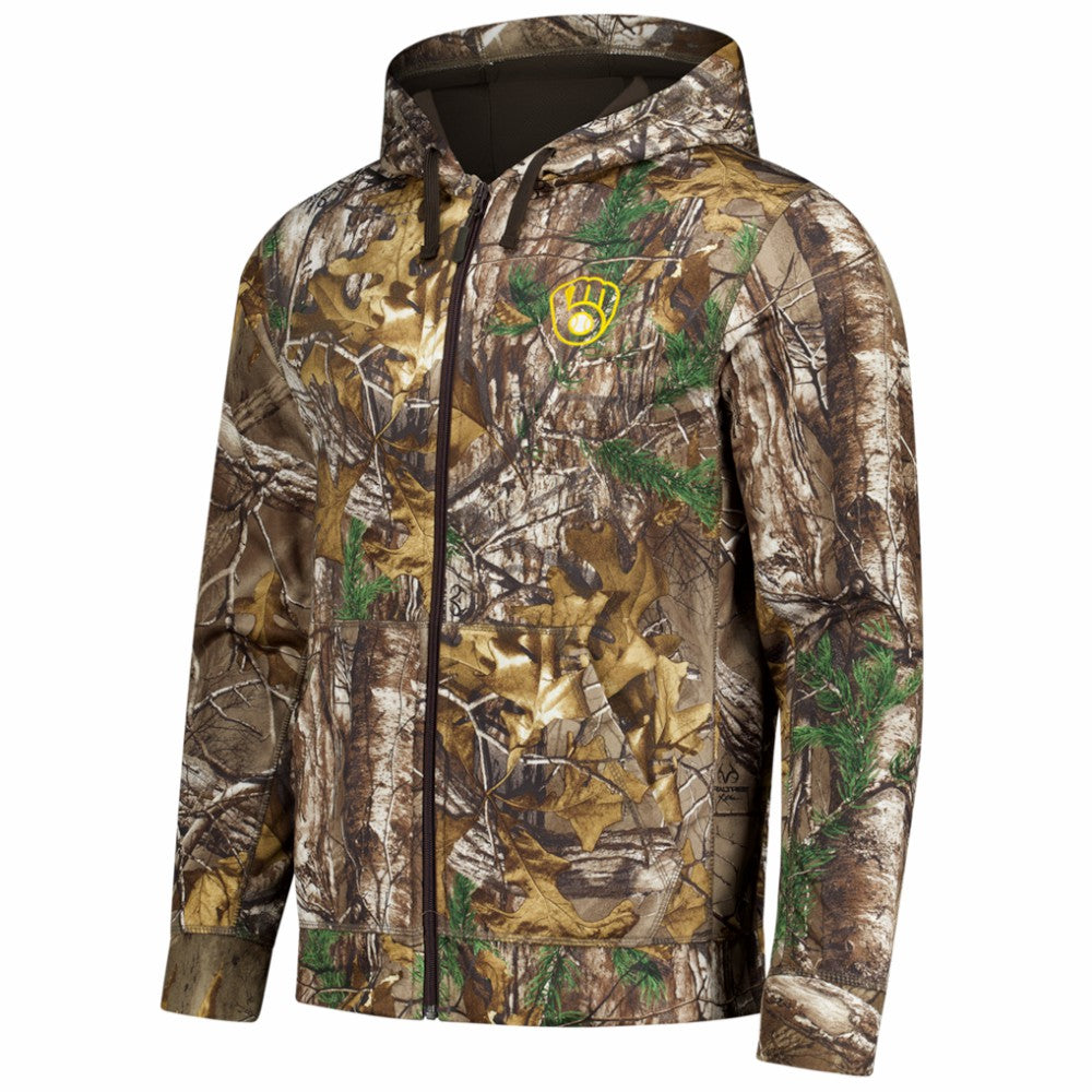 Milwaukee Brewers Dunbrooke Trophy Realtree Full-Zip Hoodie - MLB Hoodies