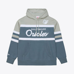 Baltimore Orioles Mitchell & Ness Cooperstown Collection Thunderstorm Head Coach Hoodie - MLB Hoodies