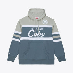 Chicago Cubs Mitchell & Ness Cooperstown Collection Thunderstorm Head Coach Hoodie - MLB Hoodies