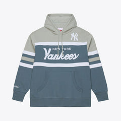 New York Yankees Mitchell & Ness Cooperstown Collection Thunderstorm Head Coach Hoodie - MLB Hoodies