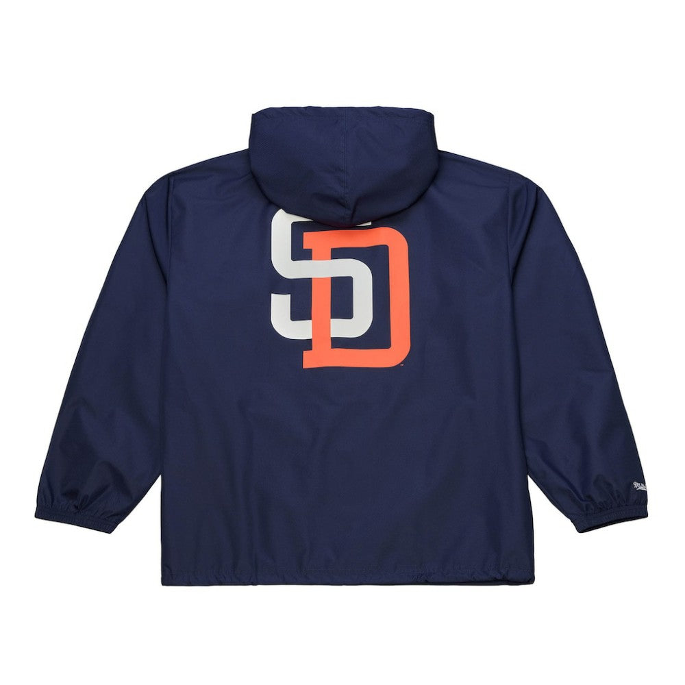 San Diego Padres Mitchell & Ness Full-Snap Hooded Coaches Jacket - MLB Jackets