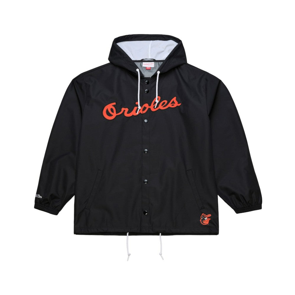 Baltimore Orioles Mitchell & Ness Full-Snap Hooded Coaches Jacket - MLB Jackets