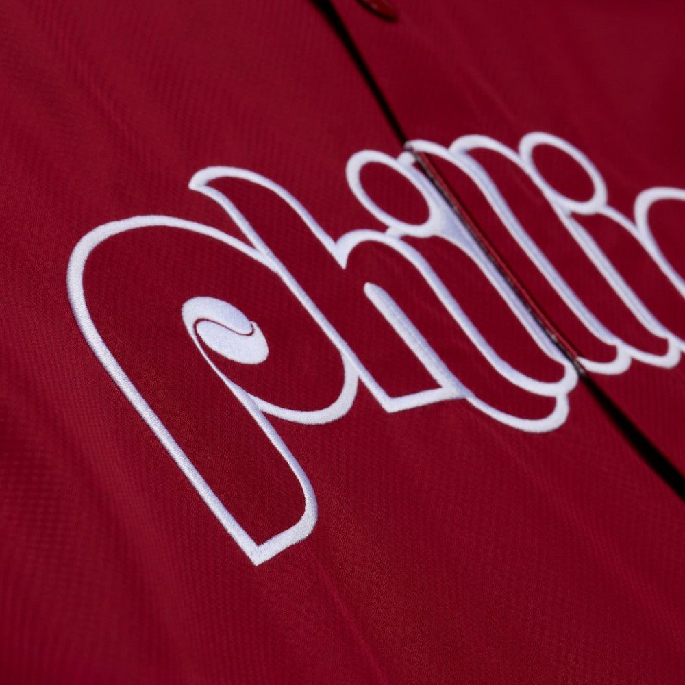 Philadelphia Phillies Mitchell & Ness Full-Snap Hooded Coaches Jacket - MLB Jackets