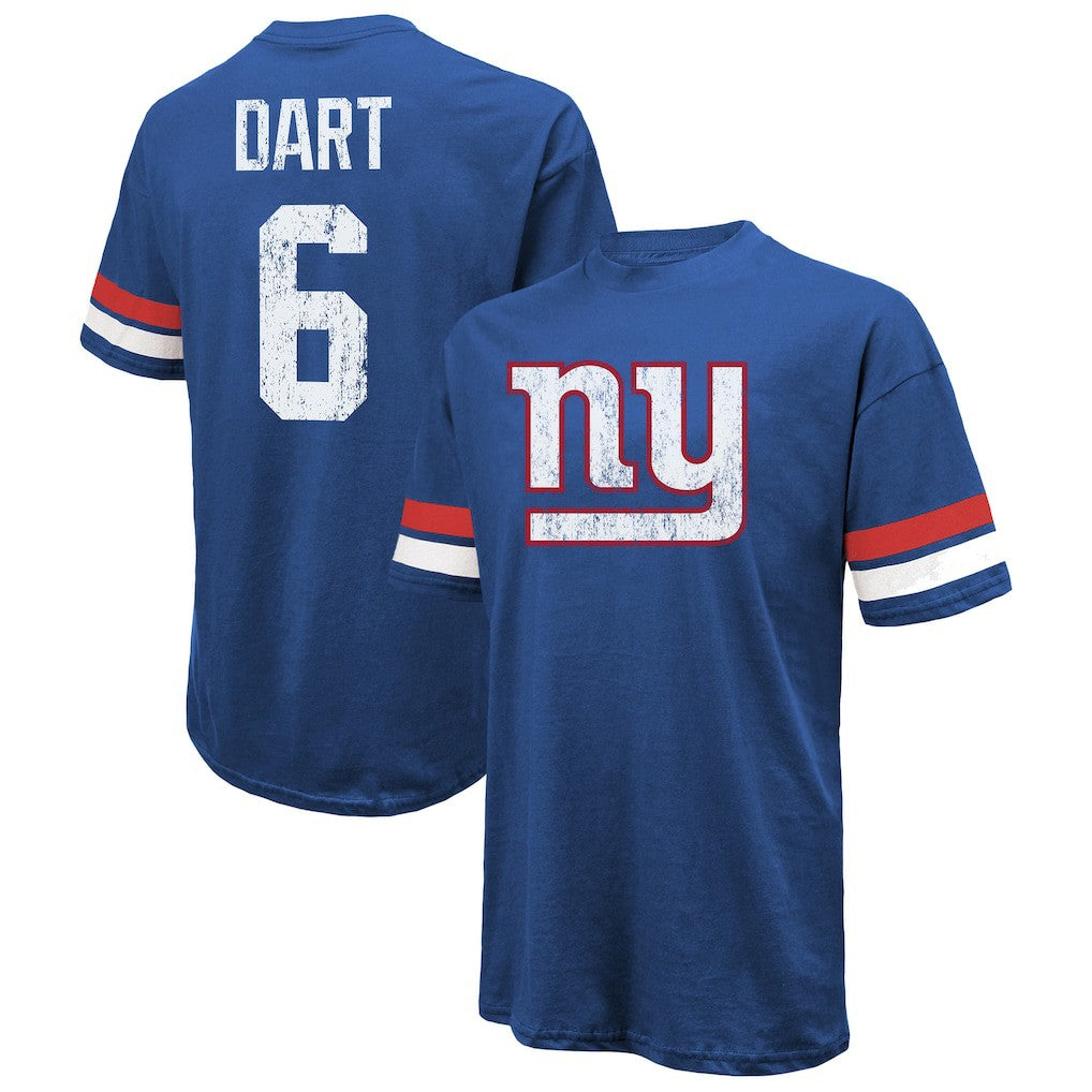New York Giants Jaxson Dart  Majestic Threads Oversized T-Shirt | NFL Hot