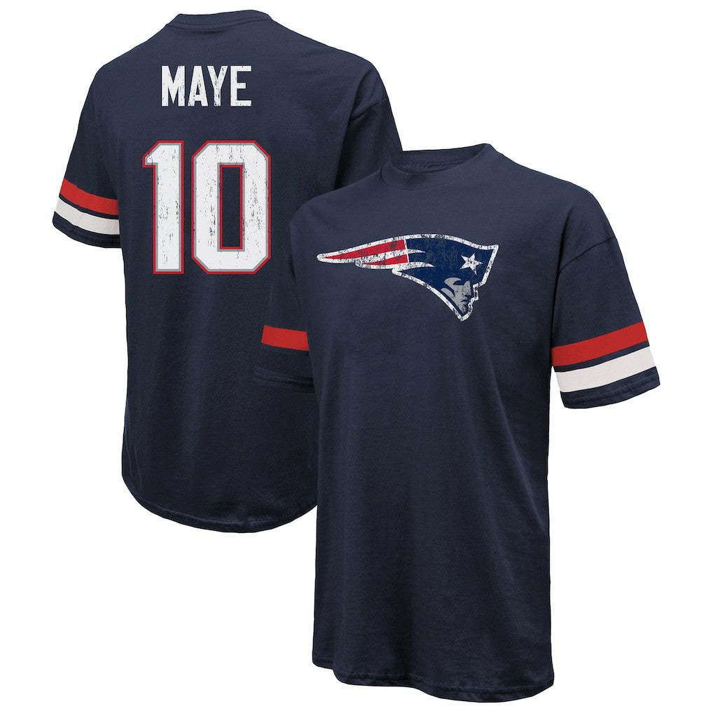 New England Patriots Drake Maye  Majestic Threads Oversized T-Shirt | NFL Discount