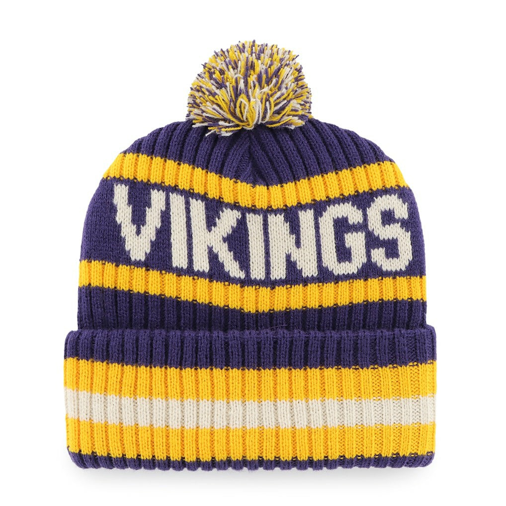 Minnesota Vikings '47 Bering Cuffed Knit Hat with Pom | NFL Hot