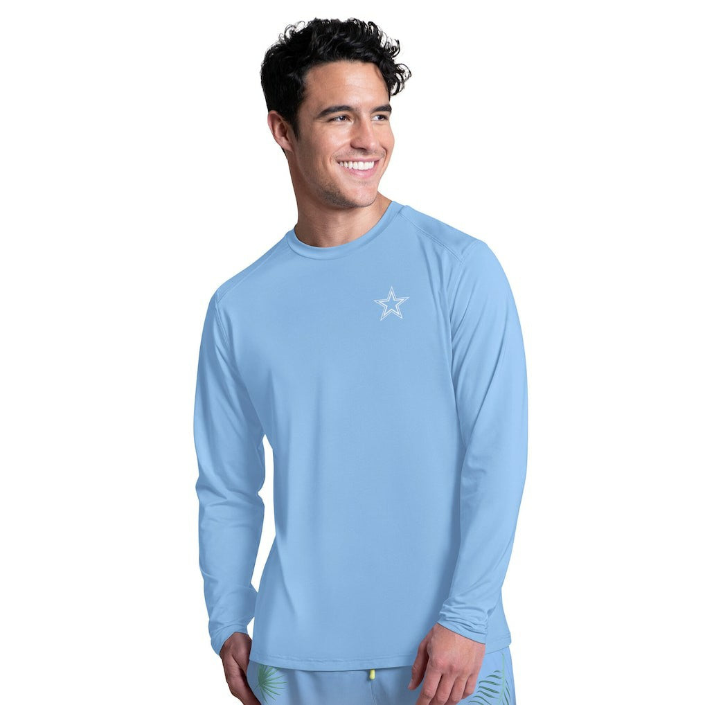 Dallas Cowboys Margaritaville Life's A Beach Long Sleeve Rashguard | NFL Outlet