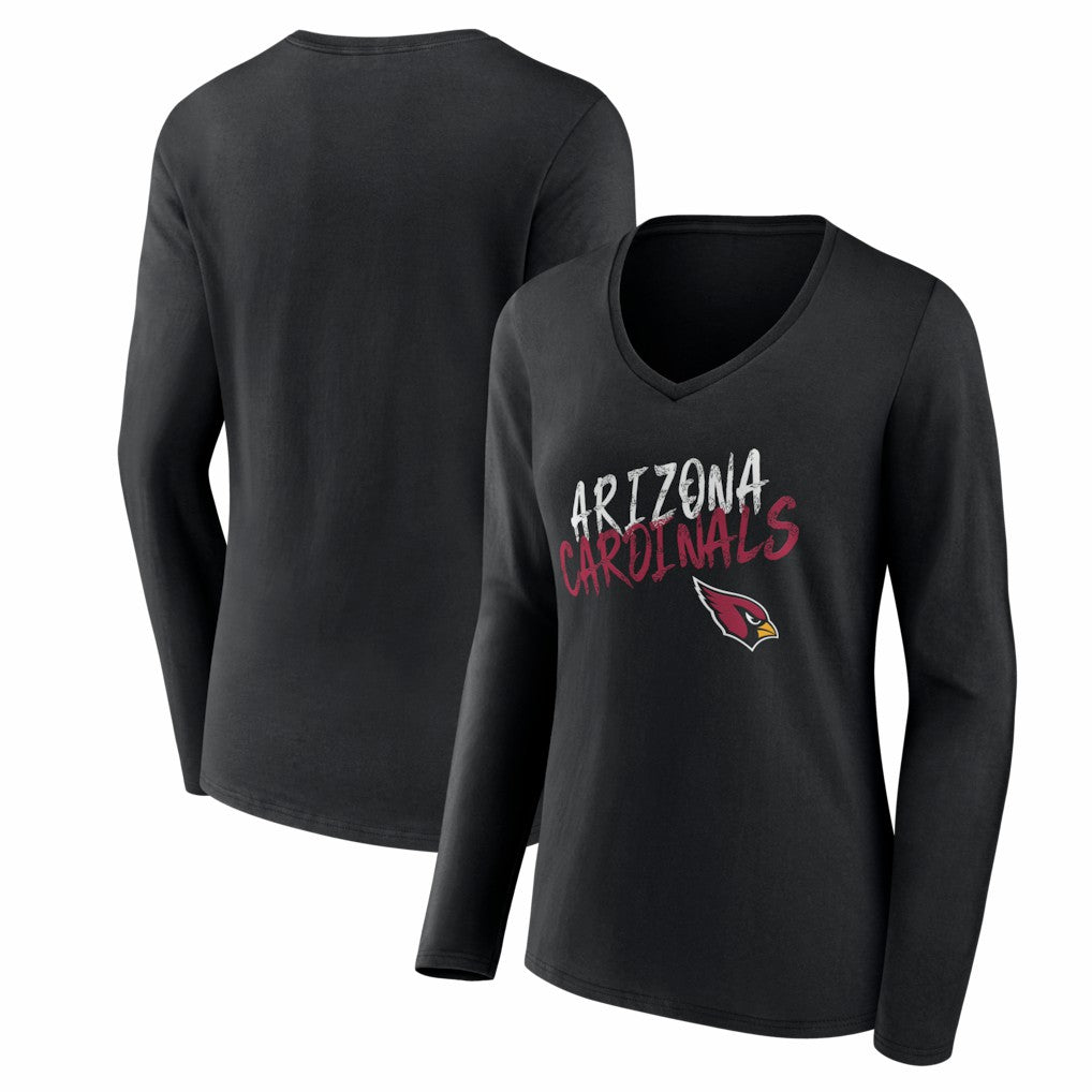 Arizona Cardinals Women's Hustle Long Sleeve V-Neck T-Shirt | NFL US