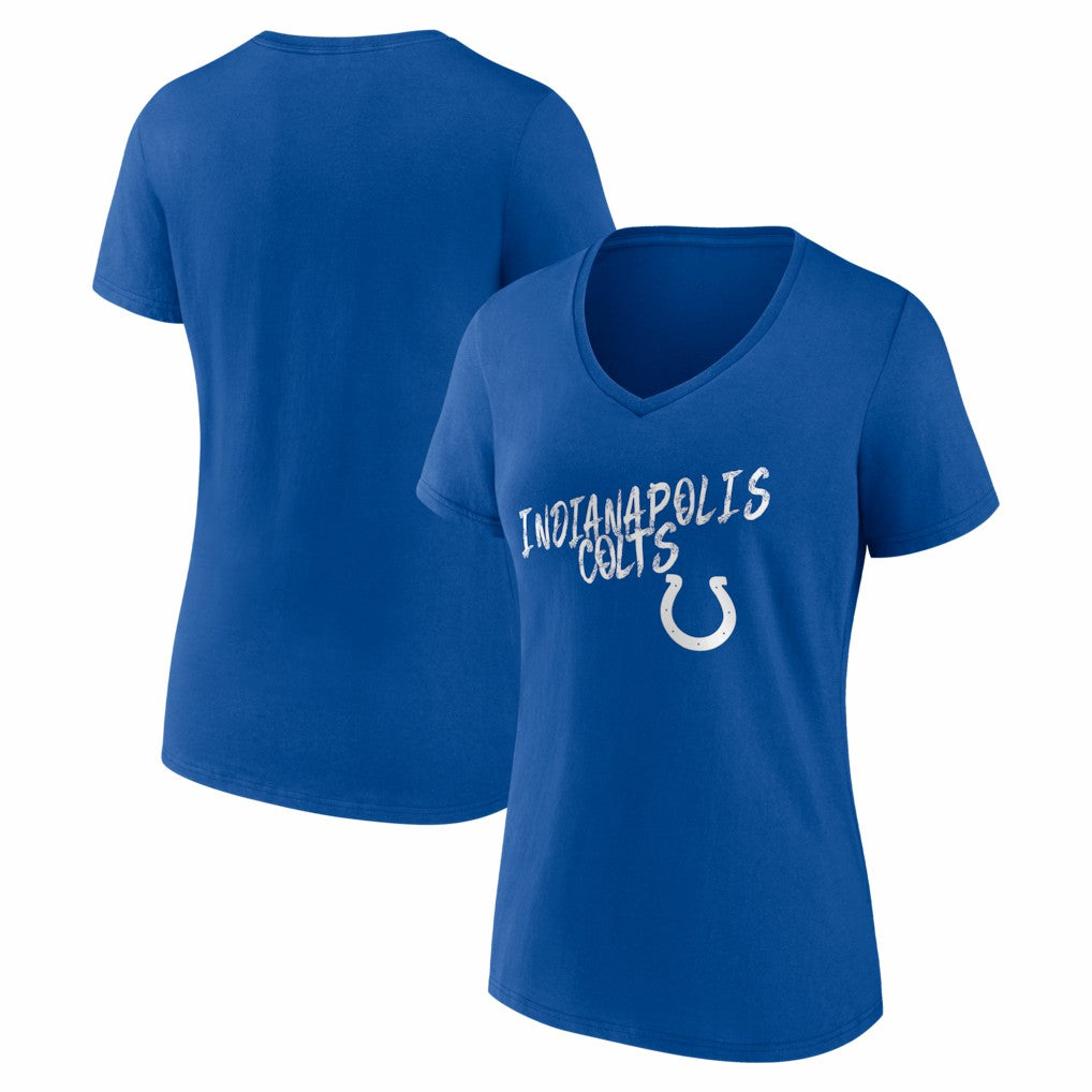 Indianapolis Colts Women's Hustle V-Neck T-Shirt | NFL US