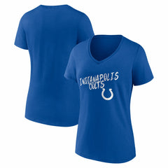 Indianapolis Colts Women's Hustle V-Neck T-Shirt | NFL US