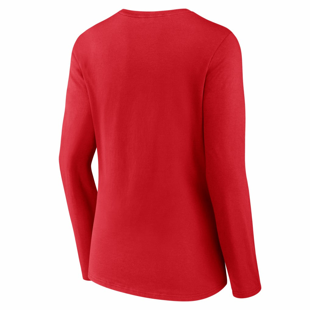 Kansas City Chiefs Women's Hustle Long Sleeve V-Neck T-Shirt | NFL US